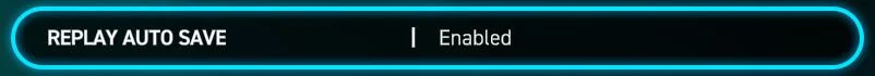 REPLAY AUTO SAVE